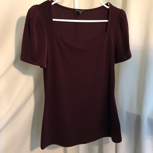 Romantic burgundy top